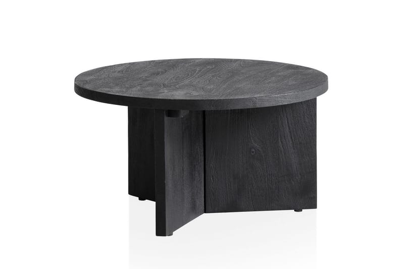 Soffbord Wohnling Massivt trä rund 60 cm klassisk bas lantligt - Möbler - Bord & matgrupper - Soffbord