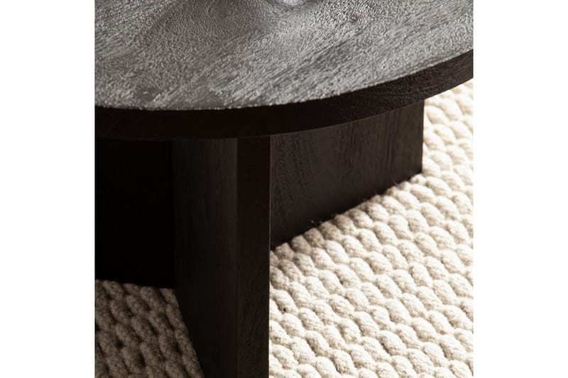 Soffbord Wohnling Massivt trä rund 60 cm klassisk bas lantligt - Möbler - Bord & matgrupper - Soffbord