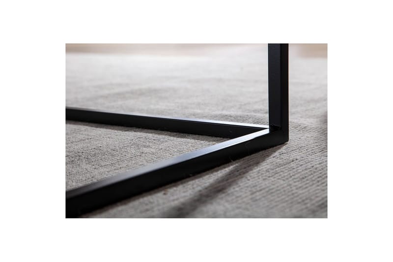 Soffbord Wohnling metall fyrkantig, modern stil Svart - Svart - Möbler - Bord & matgrupper - Soffbord