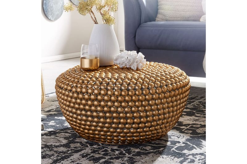 Soffbord Wohnling Metall Rund 60 cm Halvsfärisk Yta Modern - Möbler - Bord & matgrupper - Soffbord