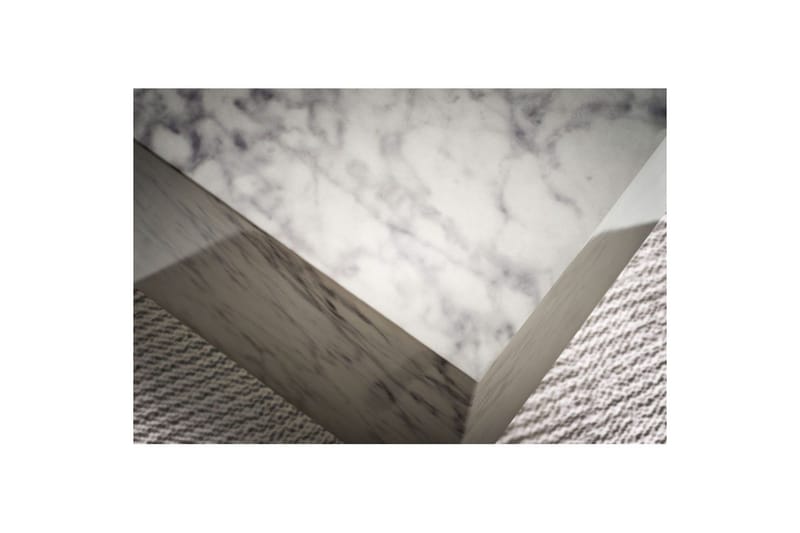 Soffbord Wohnling MONOBLOC marmorausseende 40x40x45 cm, modern stil Marmor Vit - Marmor Vit - Möbler - Bord & matgrupper - Soffbord