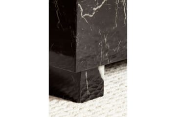 Soffbord Wohnling MONOBLOC modernt utseende, 60x60x35 cm, med släda ben Marmor Svart - Marmor Svart - Möbler - Bord & matgrupper - Soffbord