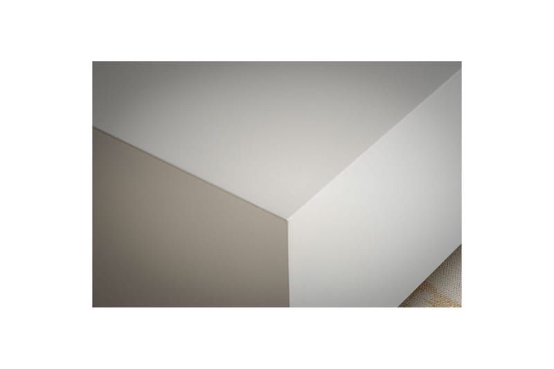 Soffbord Wohnling MONOBLOC modernt utseende, 60x60x35 cm, med släda ben Vit - Vit - Möbler - Bord & matgrupper - Soffbord