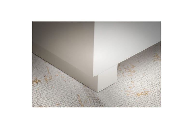 Soffbord Wohnling MONOBLOC modernt utseende, 60x60x35 cm, med släda ben Vit - Vit - Möbler - Bord & matgrupper - Soffbord