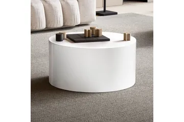Soffbord Wohnling MONOBLOC rund 60 cm, modern stil Vit - Vit - Möbler - Bord & matgrupper - Soffbord