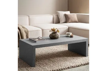 Soffbord Wohnling rektangulär 110 cm, stenoptik, modern look Grå - Grå - Möbler - Bord & matgrupper - Soffbord