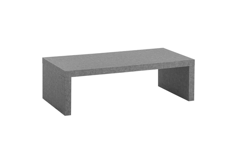 Soffbord Wohnling rektangulär 110 cm, stenoptik, modern look Grå, Grå