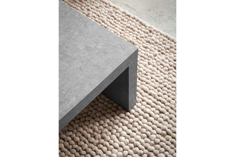 Soffbord Wohnling rektangulär 110 cm, stenoptik, modern look Grå - Grå - Möbler - Bord & matgrupper - Soffbord