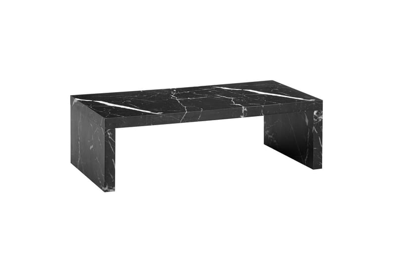 Soffbord Wohnling rektangulär 110 cm, stenoptik, modern look Marmor Svart - Marmor Svart - Möbler - Bord & matgrupper - Soffbord
