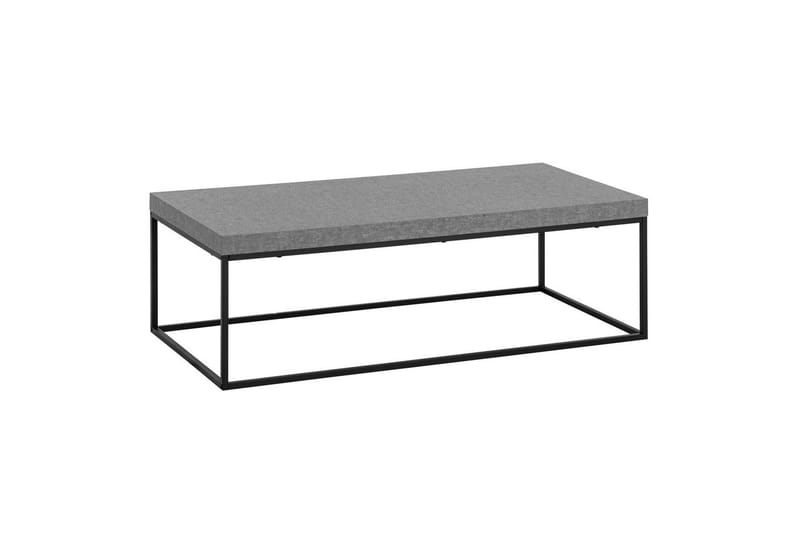 Soffbord Wohnling rektangulär 120 cm, stenoptik, modern look Grå - Grå - Möbler - Bord & matgrupper - Soffbord