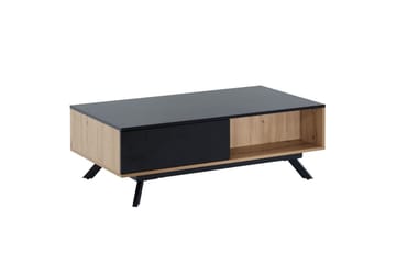 Soffbord Wohnling Rektangulär MDF ek-look med stor lådbricka modern look - Möbler - Bord & matgrupper - Soffbord