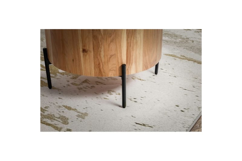 Soffbord Wohnling Rund 60 cm Massivt trä Skandinavisk stil - Möbler - Bord & matgrupper - Soffbord