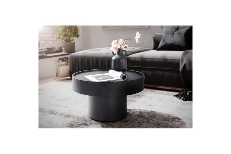 Soffbord Wohnling Rund 60 cm Svamputseende Metall Modern Look - Möbler - Bord & matgrupper - Soffbord
