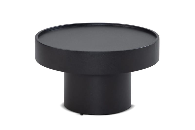 Soffbord Wohnling Rund 60 cm Svamputseende Metall Modern Look, undefined