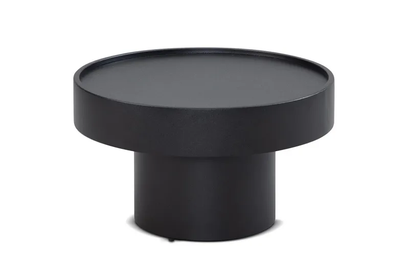 Soffbord Wohnling Rund 60 cm Svamputseende Metall Modern Look, undefined