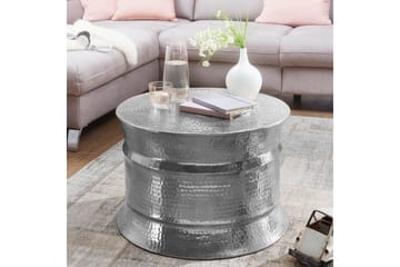 Soffbord Wohnling Rund hamrad aluminiumyta lackerad orientalisk - Möbler - Bord & matgrupper - Soffbord