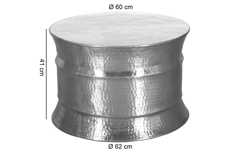 Soffbord Wohnling Rund hamrad aluminiumyta lackerad orientalisk - Möbler - Bord & matgrupper - Soffbord