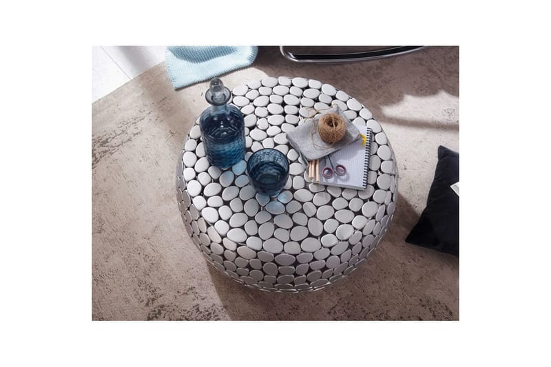 Soffbord Wohnling Rund metallplatta stil matt look modern - Möbler - Bord & matgrupper - Soffbord