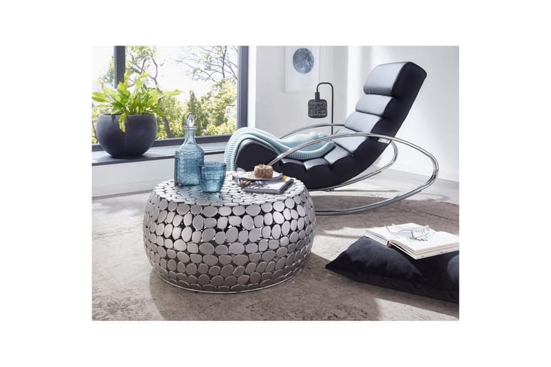Soffbord Wohnling Rund metallplatta stil matt look modern - Möbler - Bord & matgrupper - Soffbord