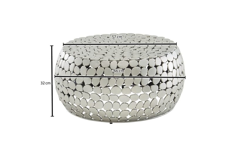 Soffbord Wohnling Rund metallplatta stil matt look modern - Möbler - Bord & matgrupper - Soffbord