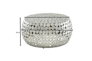 Soffbord Wohnling Rund metallplatta stil matt look modern - Möbler - Bord & matgrupper - Soffbord