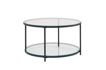 Soffbord Wohnling Runt säkerhetsglas med glasbricka modern - Möbler - Bord & matgrupper - Soffbord
