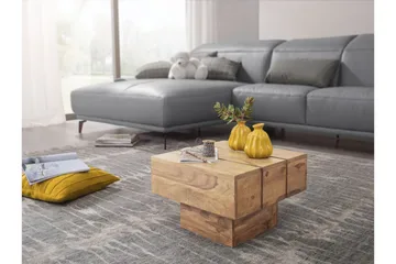 Woolam Kvadratiskt Soffbord 44 cm i Massivt Trä - Brun - Möbler - Bord & matgrupper - Soffbord