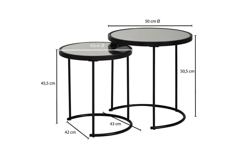 Wrighton Satsbord 50 cm - Svart - Möbler - Bord & matgrupper - Soffbord