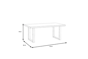 Yatton Soffbord 110 cm - Svart/Brun - Möbler - Bord & matgrupper - Soffbord