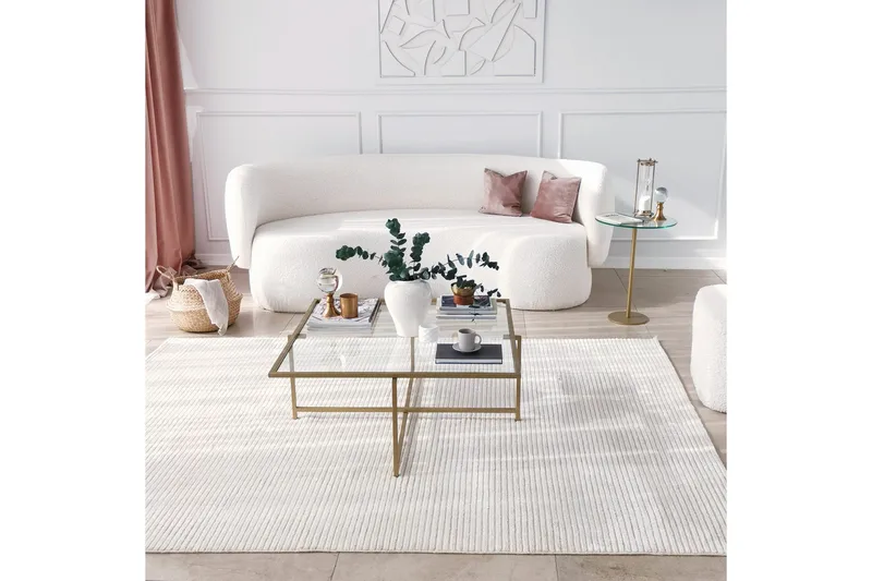 Yggersryd Soffbord 40x50x40 cm Runt - Guld - Möbler - Bord & matgrupper - Soffbord