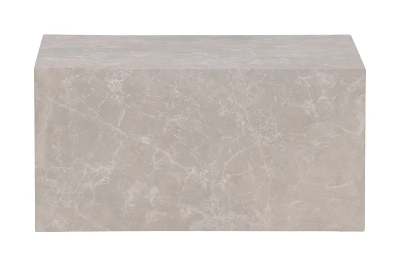 York Travertin Soffbord 80x60x40 cm - Beige / Betong - Möbler - Bord & matgrupper - Soffbord