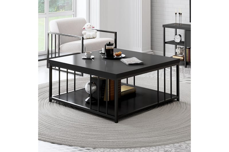 Zenn Soffbord 90x90 cm Svart - Hanah Home - Möbler - Bord & matgrupper - Soffbord