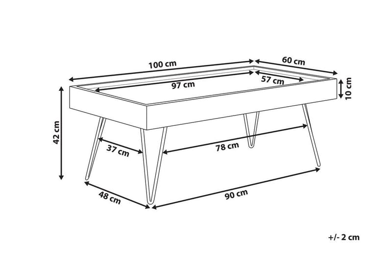 Zens Soffbord 100x60 cm - Trä/Natur - Möbler - Bord & matgrupper - Soffbord