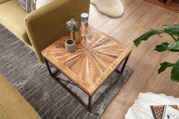 Zyauna 55 cm Kvadratiskt Soffbord i Ek - Brun - Möbler - Bord & matgrupper - Soffbord