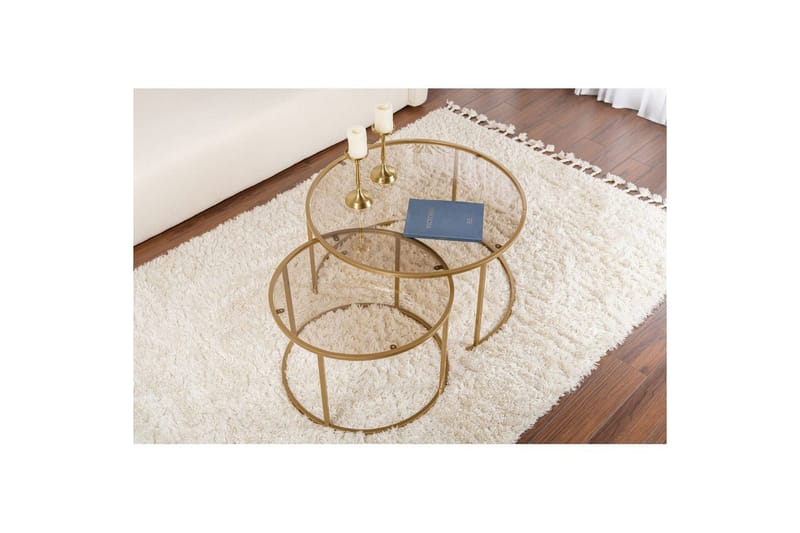 Soffbordset 2 delar Rikiya Guldbroze - Guldbroze - Möbler - Bord & matgrupper - Soffbord