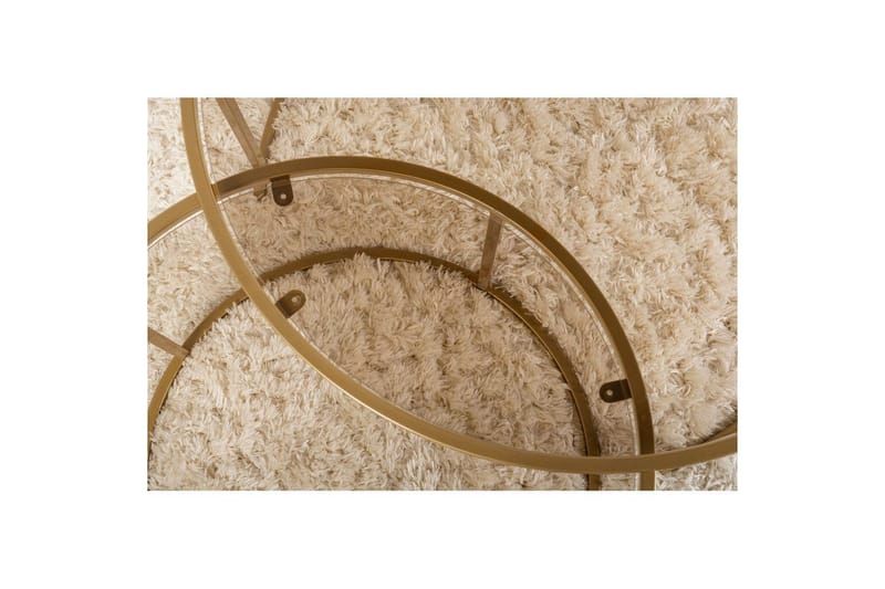 Soffbordset 2 delar Rikiya Guldbroze - Guldbroze - Möbler - Bord & matgrupper - Soffbord