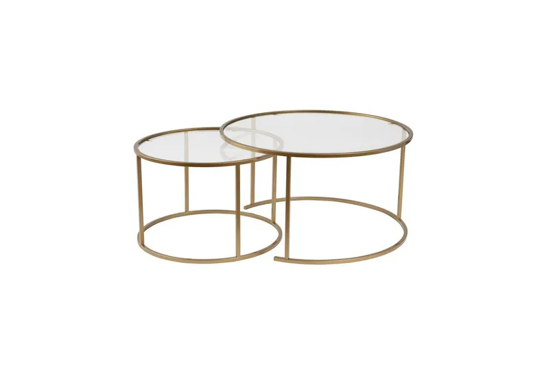 Soffbordset Rikiya Guld Transparent, undefined