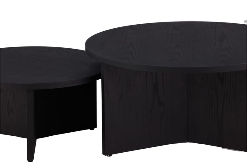 Soffbordset Saltö 2st Runda 85 cm/65 cm - Svart - Möbler - Bord & matgrupper - Soffbord