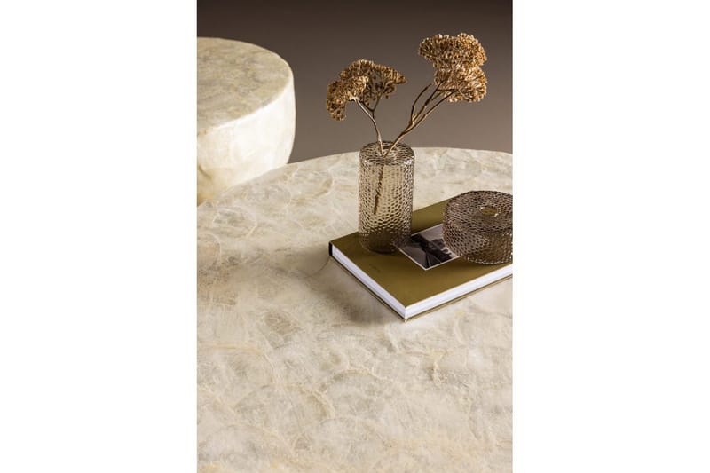 Soffbordset VIND Sandön 2st Runda 70 cm/40 cm - Ljusgrå - Möbler - Bord & matgrupper - Soffbord