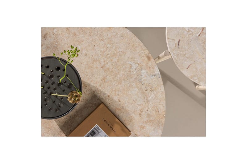 Soffbordset VIND Sandhamn 2st Runda 70 cm/40 cm - Beige - Möbler - Bord & matgrupper - Soffbord