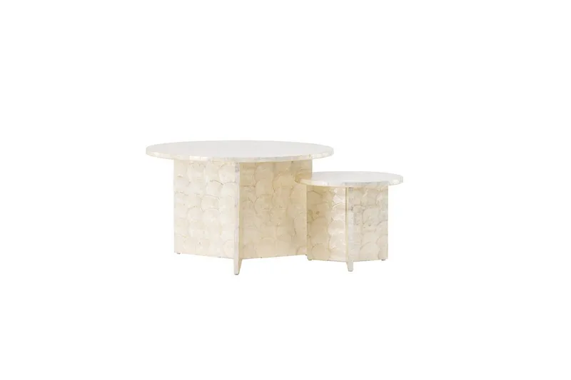Soffbordset VIND Smögen 2st Runda 70 cm/40 cm, undefined