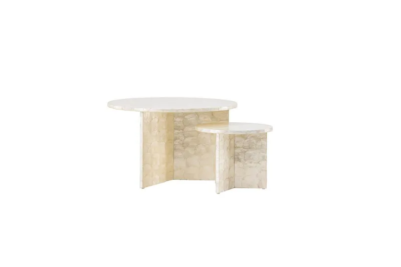 Soffbordset VIND Smögen 2st Runda 70 cm/40 cm - Möbler - Bord & matgrupper - Soffbord
