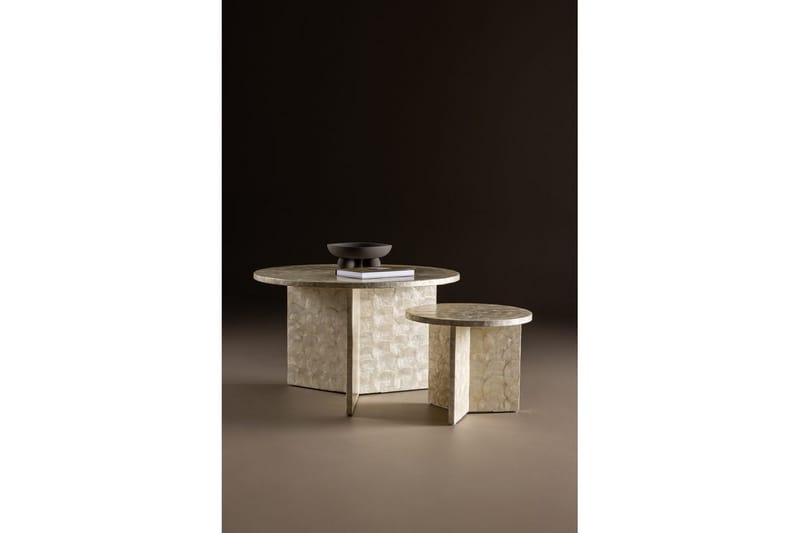 Soffbordset VIND Smögen 2st Runda 70 cm/40 cm - Möbler - Bord & matgrupper - Soffbord