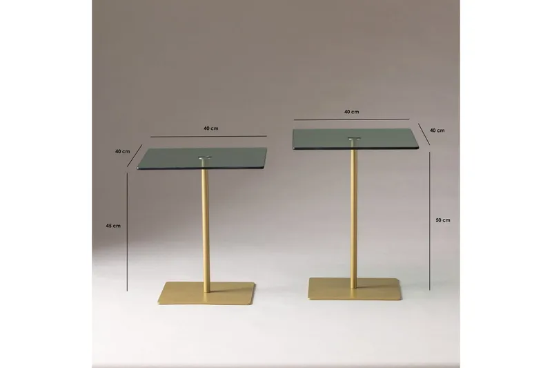 Soffbordssats Challur Rany / Grön - Rany / Grön - Möbler - Bord & matgrupper - Soffbord