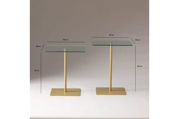 Soffbordssats Challur Rany / Transparent - Rany / Transparent - Möbler - Bord & matgrupper - Soffbord