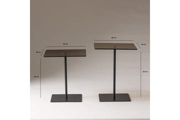 Soffbordssats Challur Svart / Bronzie - Svart / Bronzie - Möbler - Bord & matgrupper - Soffbord