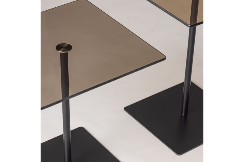 Soffbordssats Challur Svart / Bronzie - Svart / Bronzie - Möbler - Bord & matgrupper - Soffbord