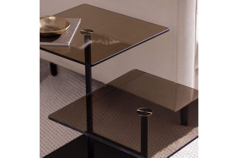 Soffbordssats Challur Svart / Bronzie - Svart / Bronzie - Möbler - Bord & matgrupper - Soffbord