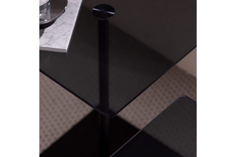 Soffbordssats Challur Svart / Rök - Svart - Möbler - Bord & matgrupper - Soffbord