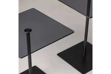Soffbordssats Challur Svart / Rök - Svart - Möbler - Bord & matgrupper - Soffbord